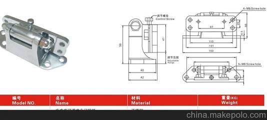 供應(yīng)YL-720可調(diào)式門合頁(yè)、不銹鋼鉸鏈(鋅合金) 玉龍制冷(圖)圖片,供應(yīng)YL-720可調(diào)式門合頁(yè)、不銹鋼鉸鏈(鋅合金) 玉龍制冷(圖)圖片大全,玉環(huán)縣玉龍制冷機(jī)械廠-1-
